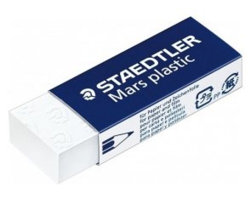 GOMA DE BORRAR MARS PLASTIC 65X23X13MM.) STAEDTLER 526 50 (MIN20) (Espera 4 dias)